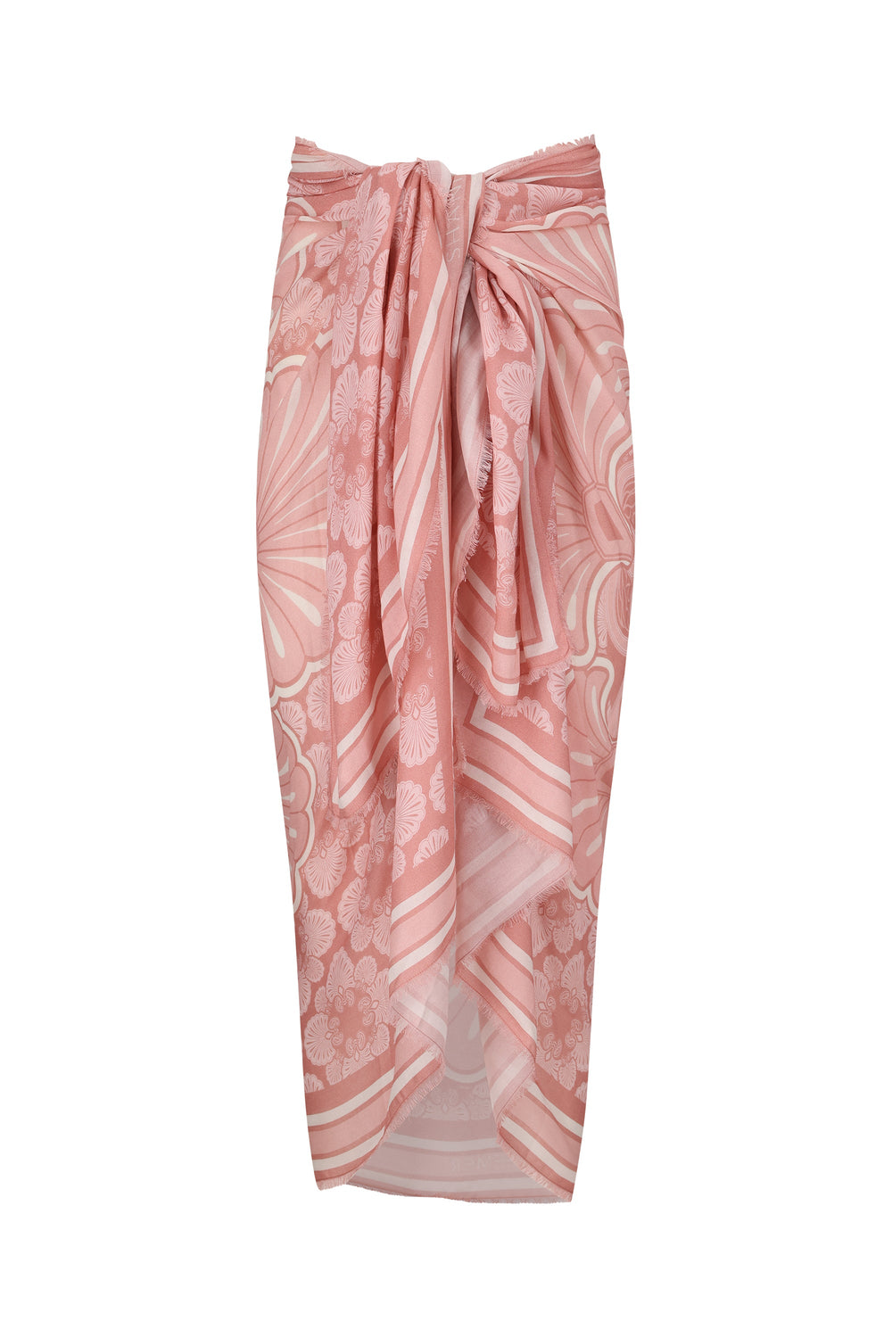 Pink Shell Pareo-Pink Shell Print-OS
