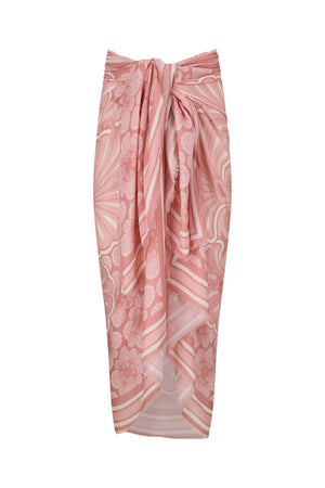 Pink Shell Pareo-Pink Shell Print-OS