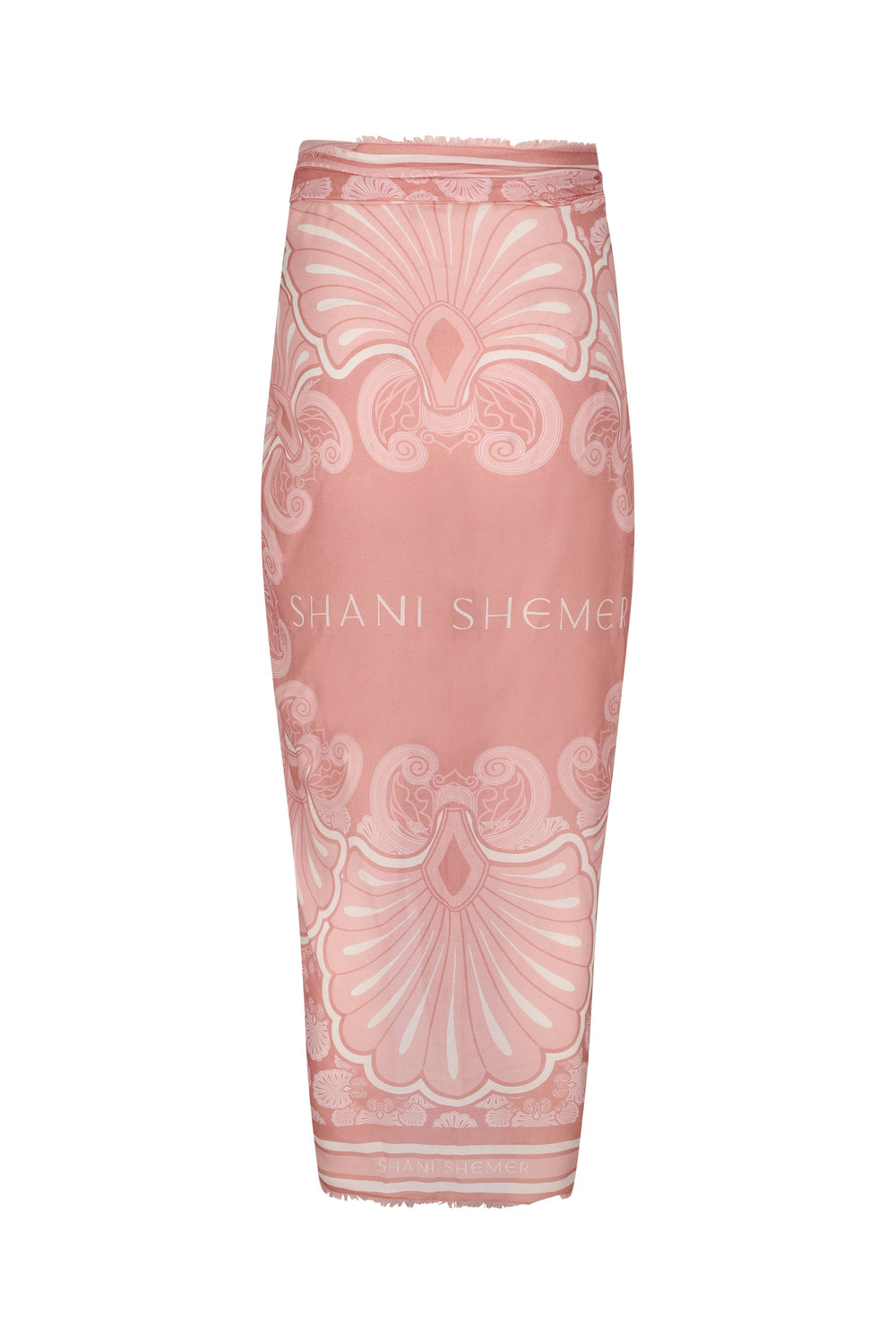 Pink Shell Pareo-Pink Shell Print-OS