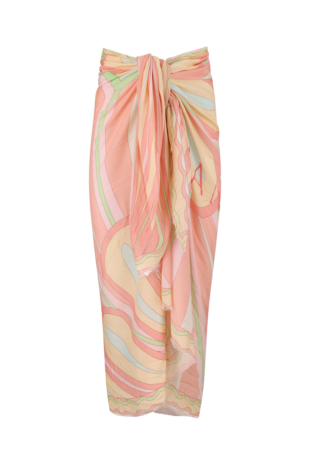 Pink Flower Pareo-Pink Flower Print-OS