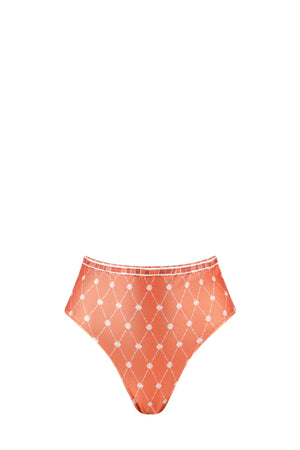 Thelma Bikini Bottom-Orange Mosaic Print-XS