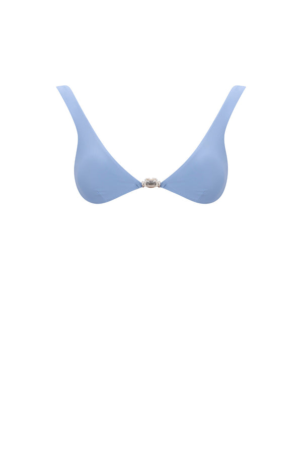 Peyton Bikini Top-Blue Dove-XS