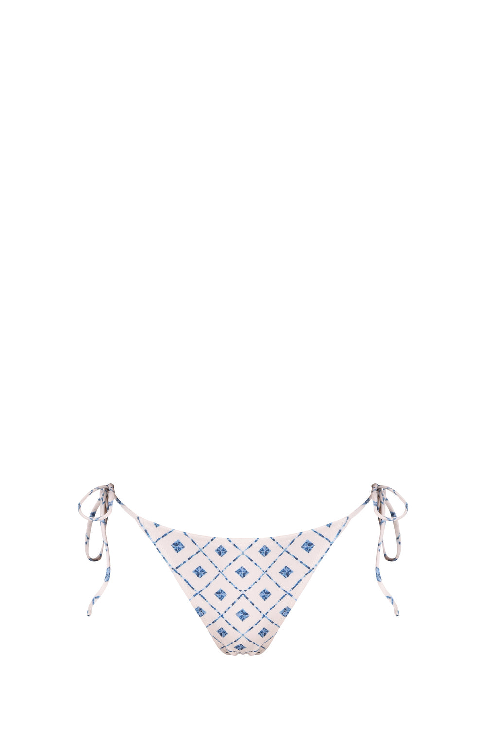 Khloe Bikini Bottom-Blue Mosaic Print-XS