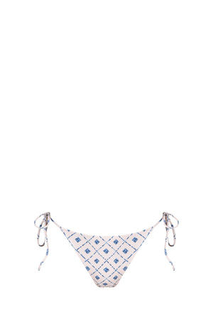 Khloe Bikini Bottom-Blue Mosaic Print-XS