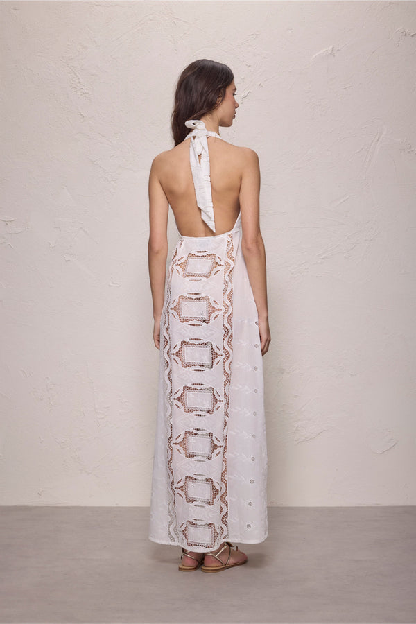 Nadine Maxi Dress-Cream-XS