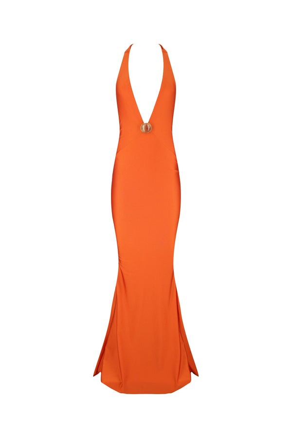 Tala Maxi Dress-Jaffa Orange-XS