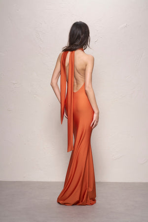 Tala Maxi Dress-Jaffa Orange-XS