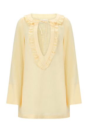 Annabelle Kaftan-Butter Yellow-XS