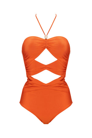 Salma One Piece-Jaffa Orange-XS