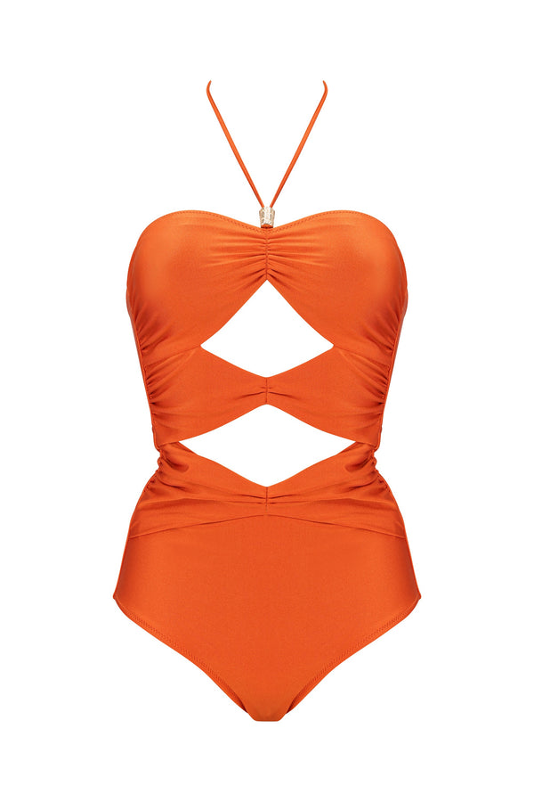 Salma One Piece-Jaffa Orange-XS