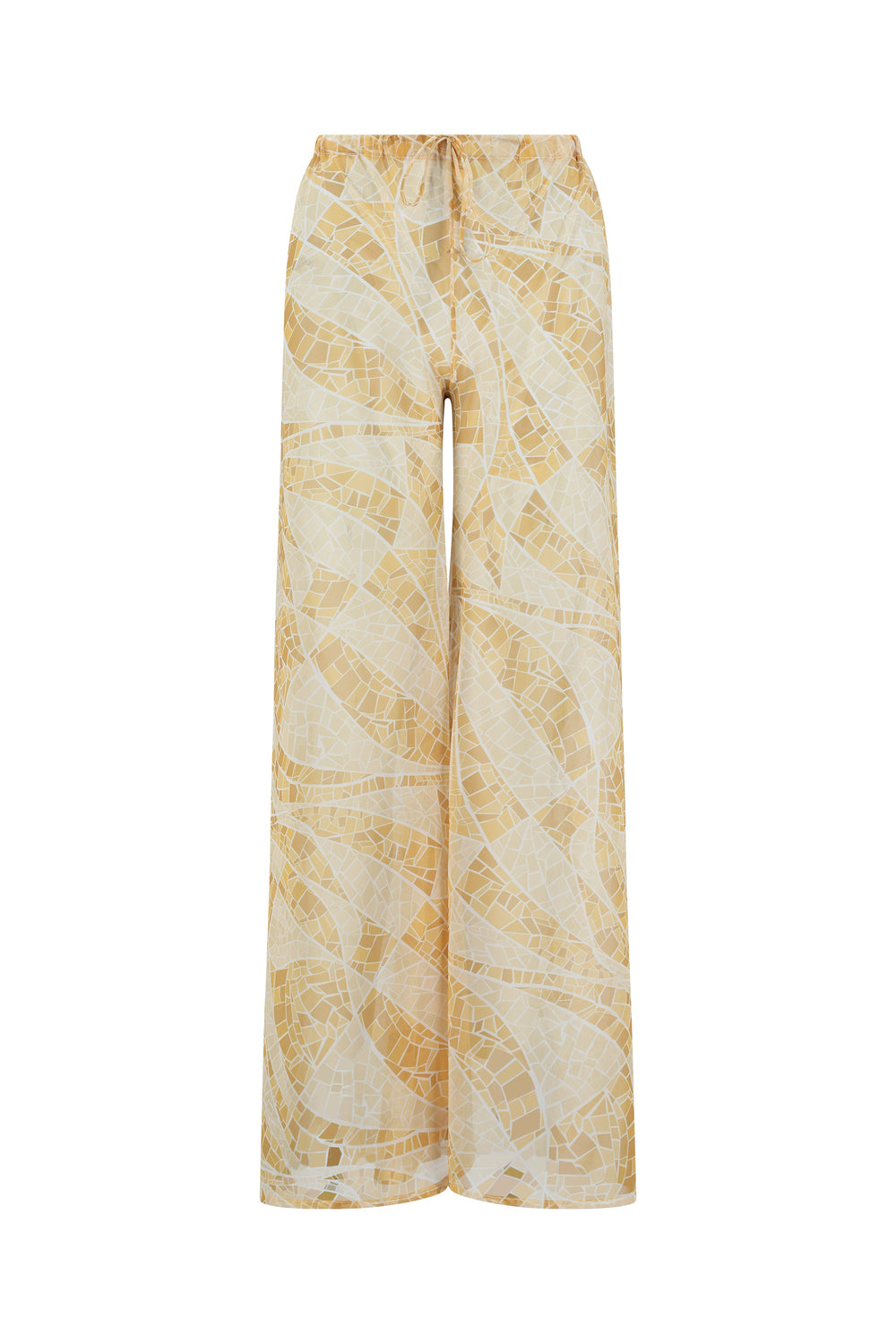 Calia Pants-Yellow Mosaic Print-XS