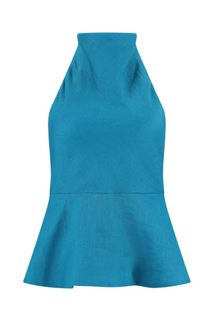 Breielle Top-Blue Teal-XS