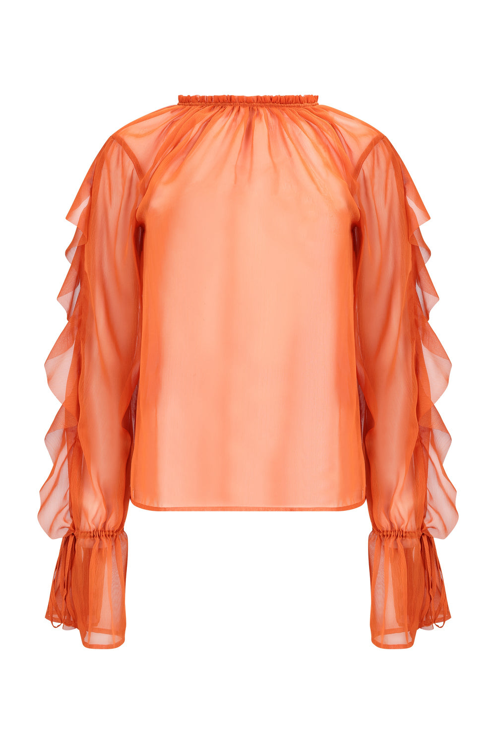 Jeanie Top-Jaffa Orange-XS