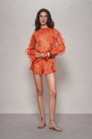 Shay Short Pants-Jaffa Orange-XS