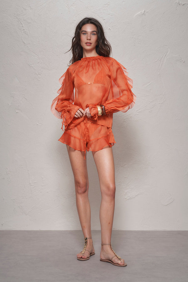 Shay Short Pants-Jaffa Orange-XS