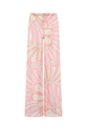 Calia Pants-Pink Flower Print-XS