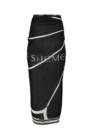 Black Print Pareo-Black and White-OS