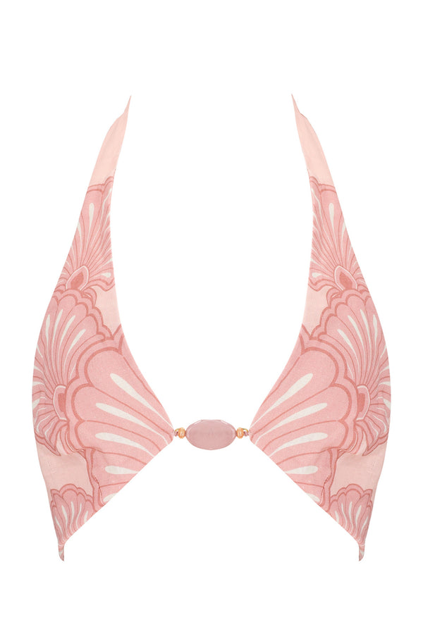 Tommy Top-Pink Shell Print-XS