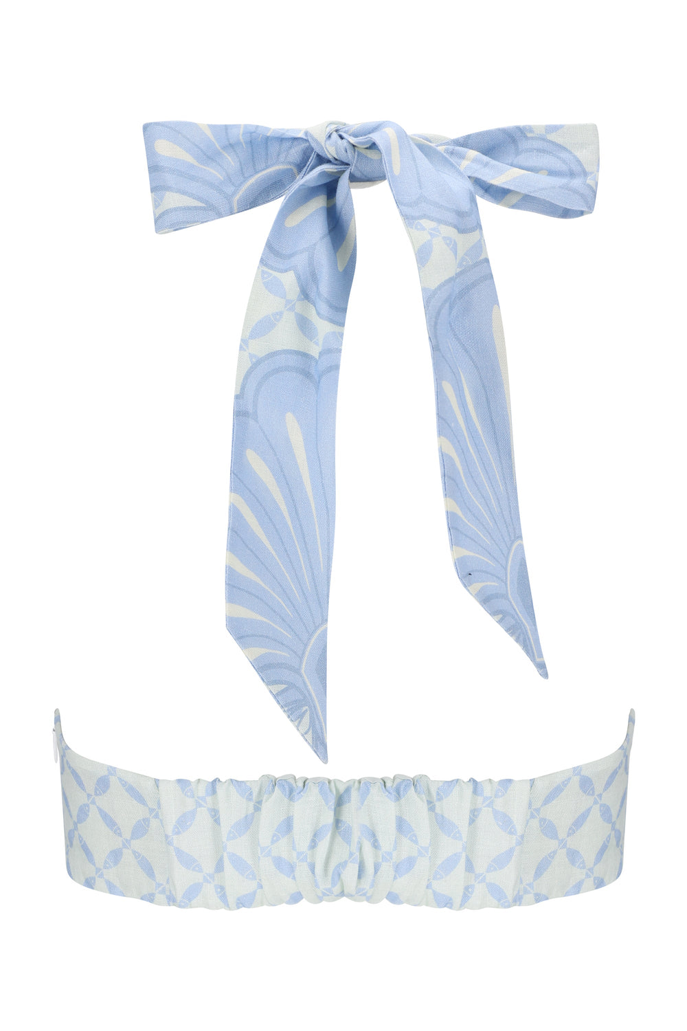 Tommy Top-Aqua Shell Print-XS