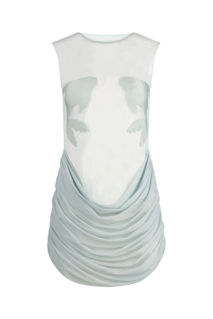 Dory Mini Dress-Aqua Blue-XS