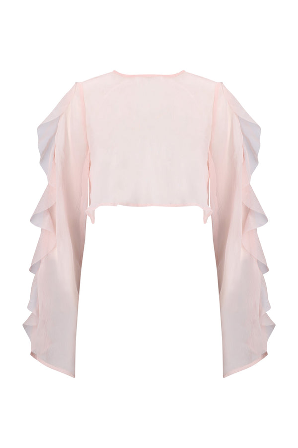 Thoma Cropped Shirt-Pink Blush-XS