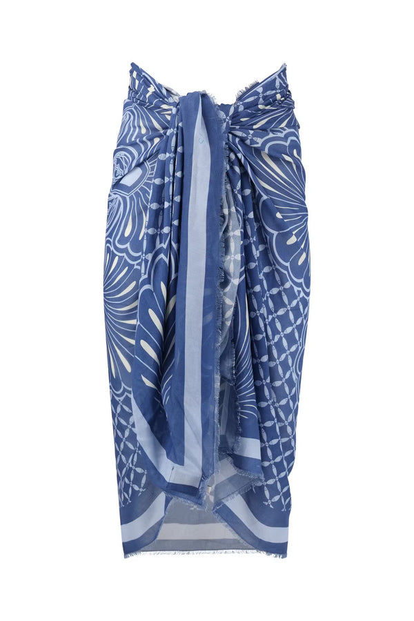Indigo Pareo-Indigo Print-OS