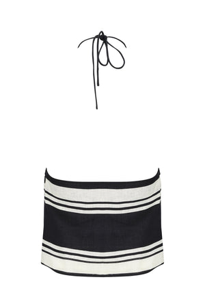 Rosa Top-Black and White-XS