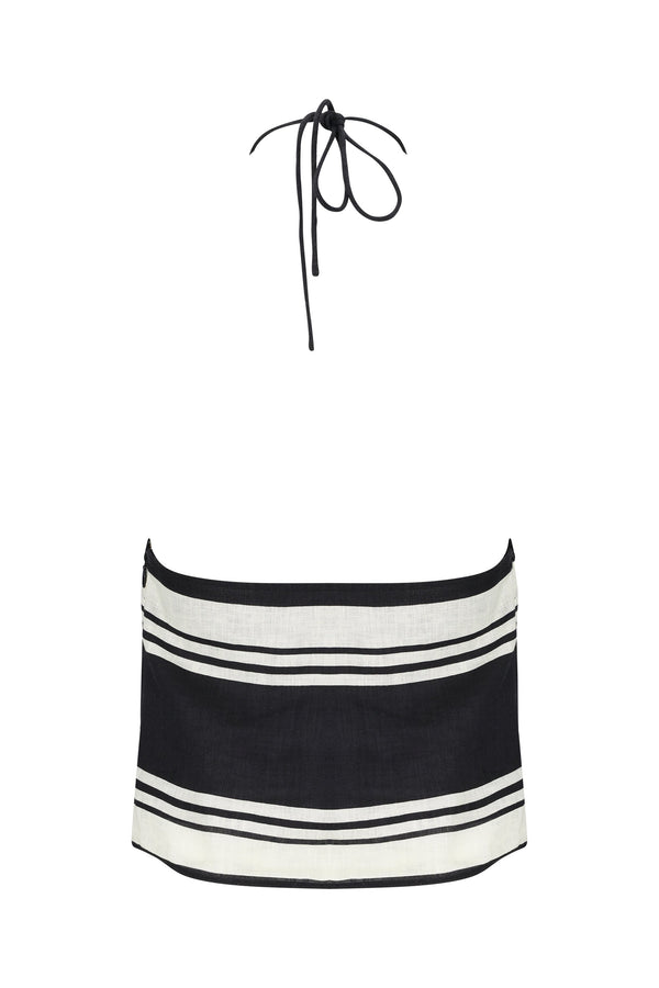 Rosa Top-Black and White-XS