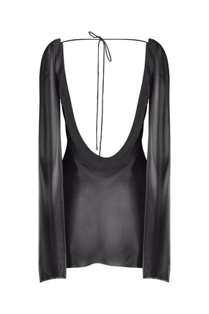 Logan Mini Dress-Black-XS
