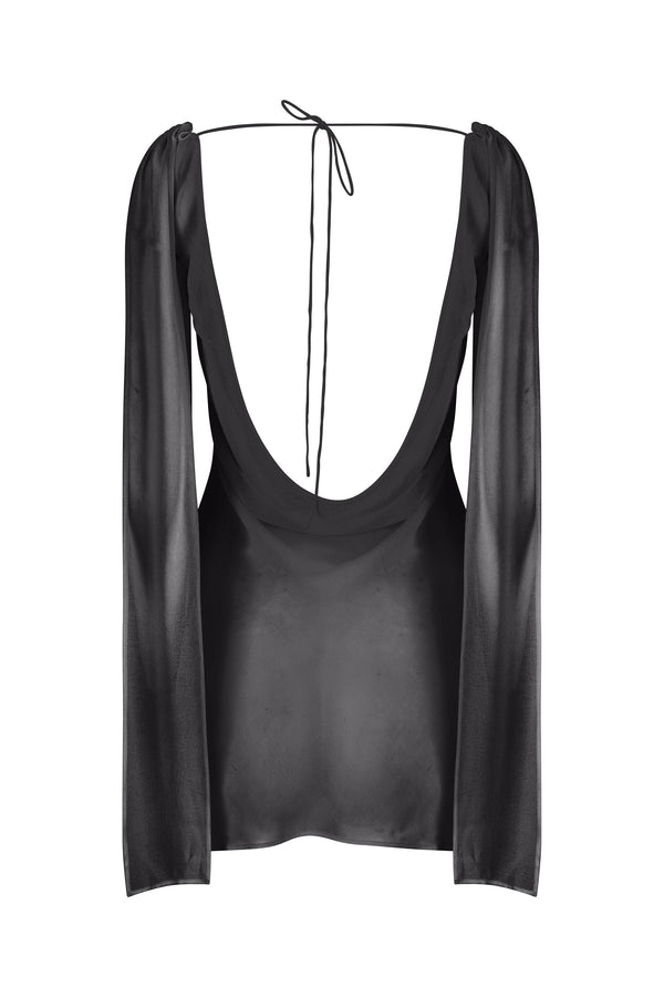 Logan Mini Dress-Black-XS