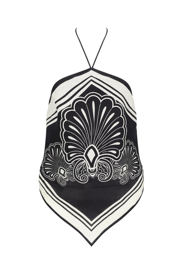 Rosa Top-Black and White-XS