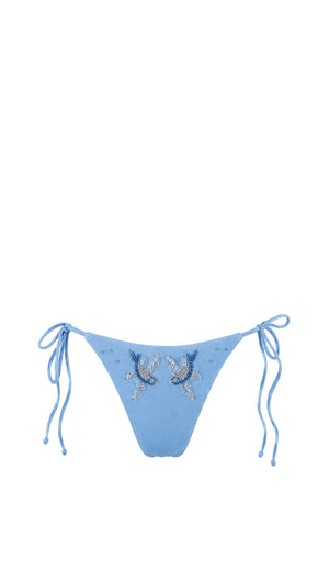 Tessa Bikini Bottom-Blue Dove-XS