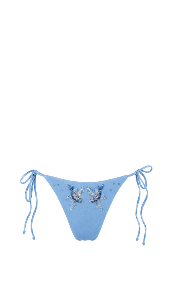 Tessa Bikini Bottom-Blue Dove-XS