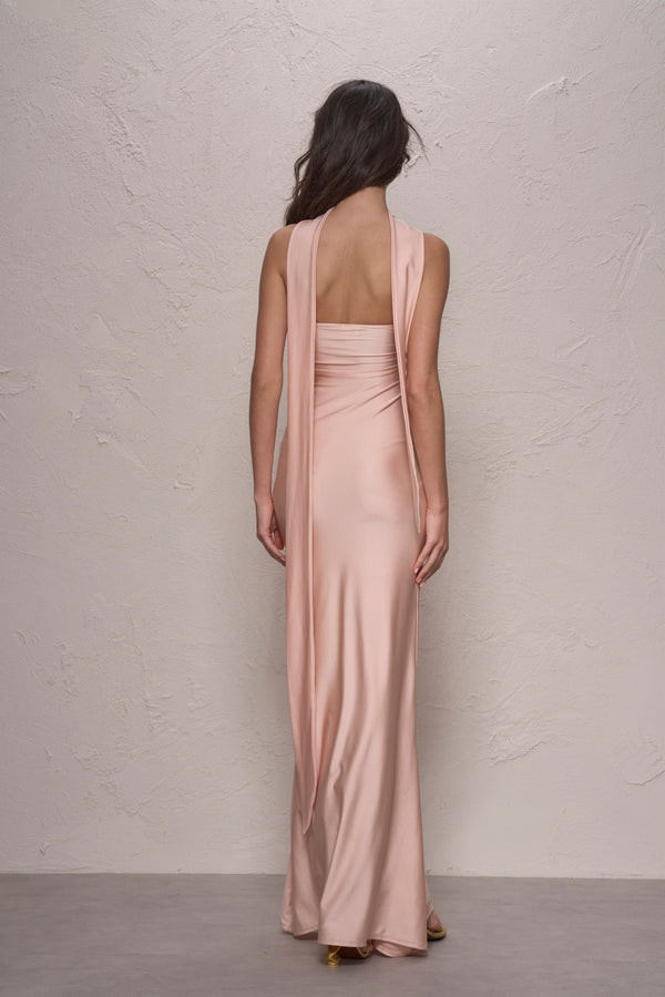 Rose Maxi Dress-Pink Blush-XS