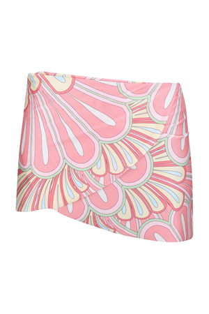 Dixie Mini Skirt-Pink Flower Print-XS