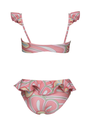 Mila Bikini Top-Pink Flower Print-12M