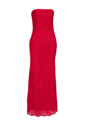 Elin Midi Dress-Scarlet Red-XS
