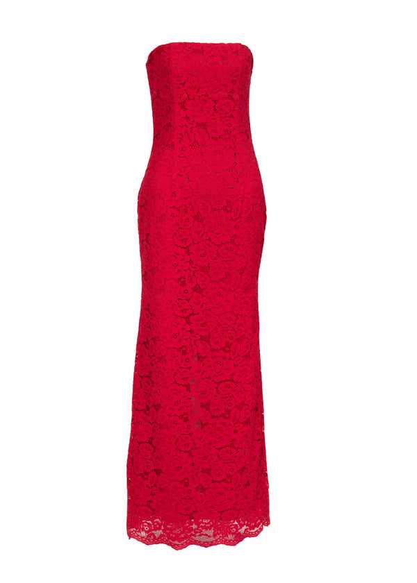 Elin Midi Dress-Scarlet Red-XS