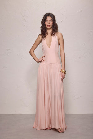 Astird Maxi Dress-Pink Blush-XS