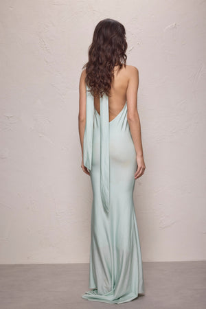 Tala Maxi Dress-Aqua Blue-XS