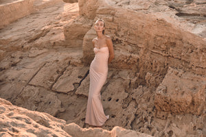 Rose Maxi Dress-Pink Blush-XS