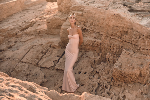 Rose Maxi Dress-Pink Blush-XS