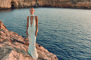 Tala Maxi Dress-Aqua Blue-XS