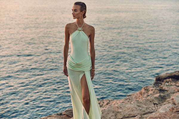 Valentine Maxi Dress-Mint-XS