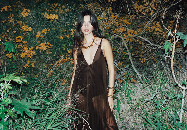 Uma Maxi Dress-Espresso-XS