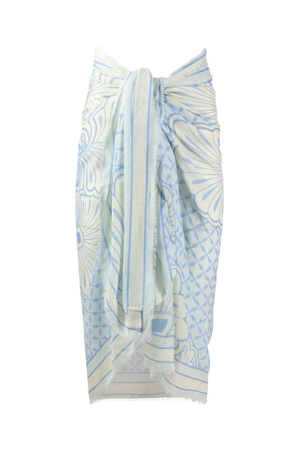 Aqua Shell Pareo-Aqua Shell Print-OS