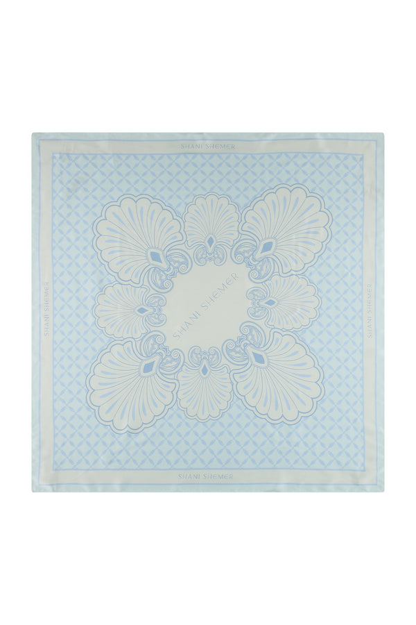 Aqua Shell Bandana-Aqua Shell Print-OS