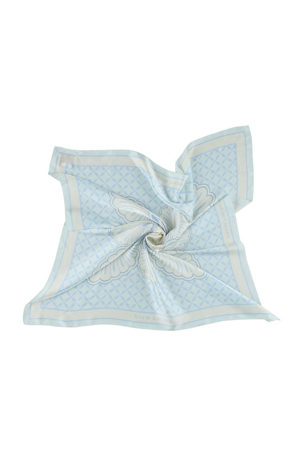 Aqua Shell Bandana-Aqua Shell Print-OS