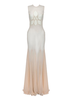 Orchid Maxi Dress-Cream-XS