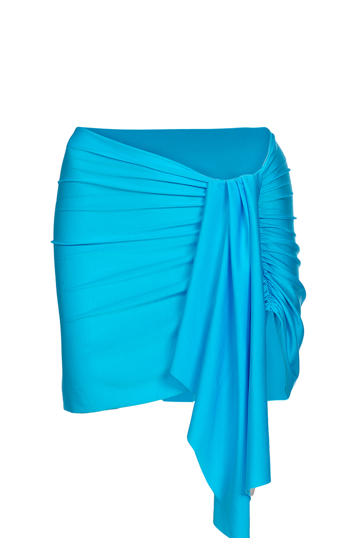 Sofia Mini Skirt Turquoise - Shani Shemer Swimwear
